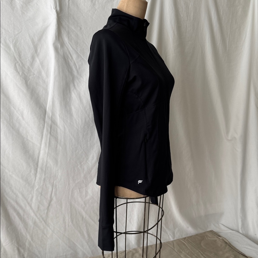 Fabletics Black Athletic Zip Up Jacket. M. - image 2